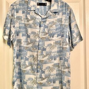 Allsaints mens hawaiian shirt